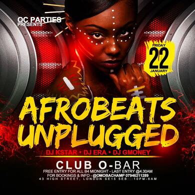 Afrobeats Unplugged Party