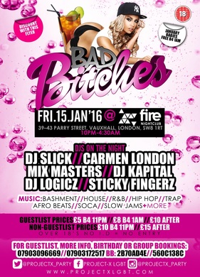 Bad Bitches! (Every 3rd Friday)