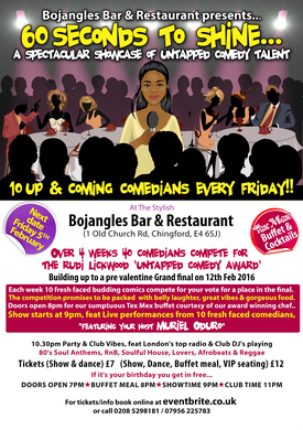 60 SECONDS TO SHINE..UNTAPPED COMEDY & DINING