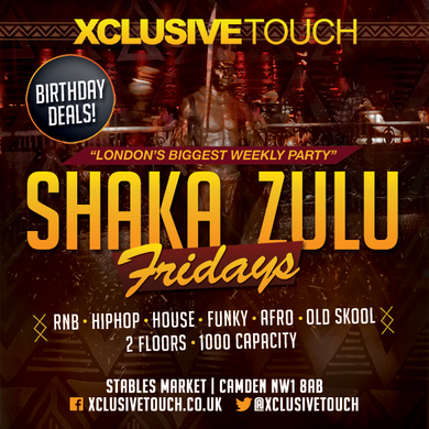 Fridays at Shaka Zulu