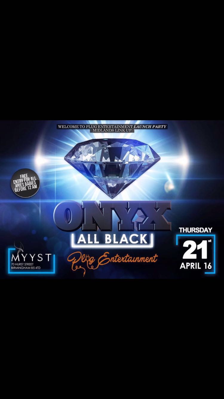 ONYX ALL BLACK DIAMOND PARTY