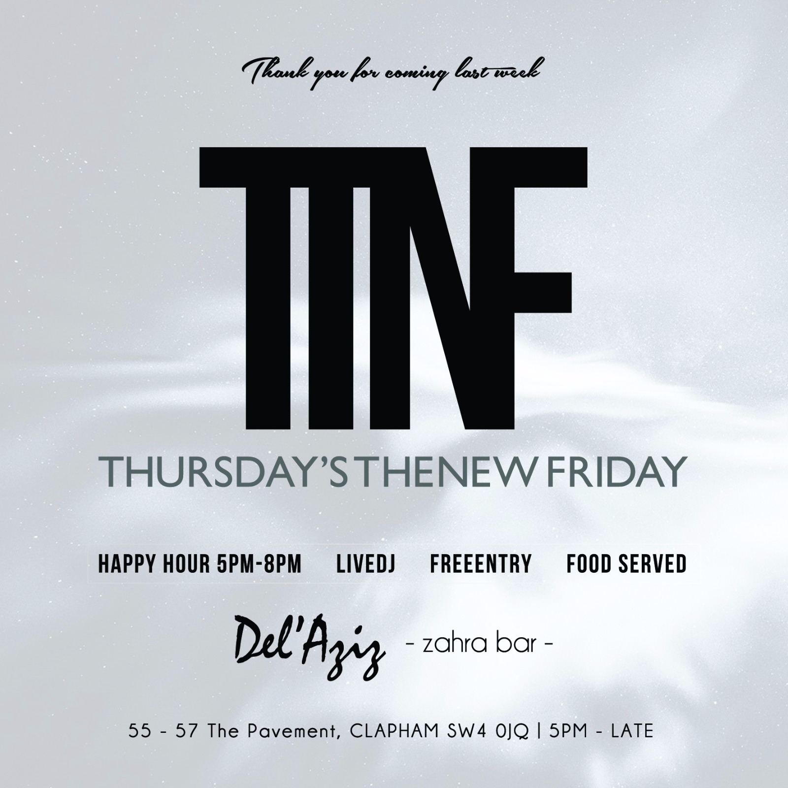 #TTNF - THURSDAY'S the new Friday (WEEKLY) 2