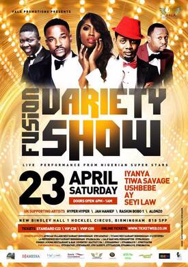 Fusion Variety Night WITH IYANYA TIWA SAVAGE