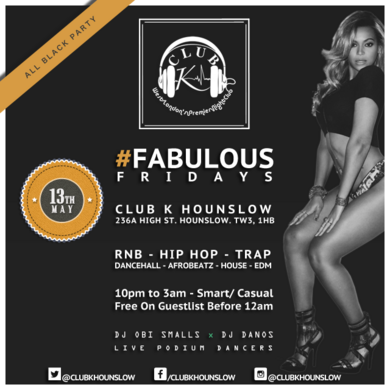 #FabulousFridays: All Black Party