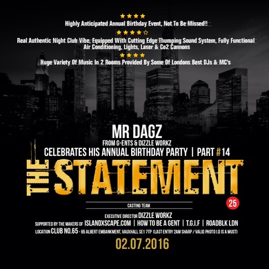 The Statement Part 14 (Mr Dagz Birthday)