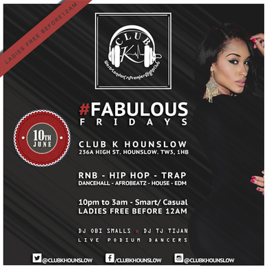 #FabulousFridays: Ladies FREE Before 12am