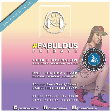 #FabulousFridays: Ladies FREE Before 12am