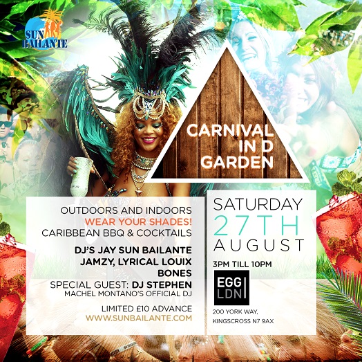 Carnival party in D Garden -Notting Hill 2016