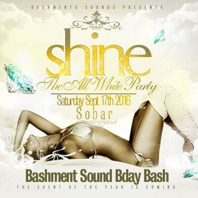 BS BIRTHDAY BASH (SHINE) THE ALL WHITE PARTY