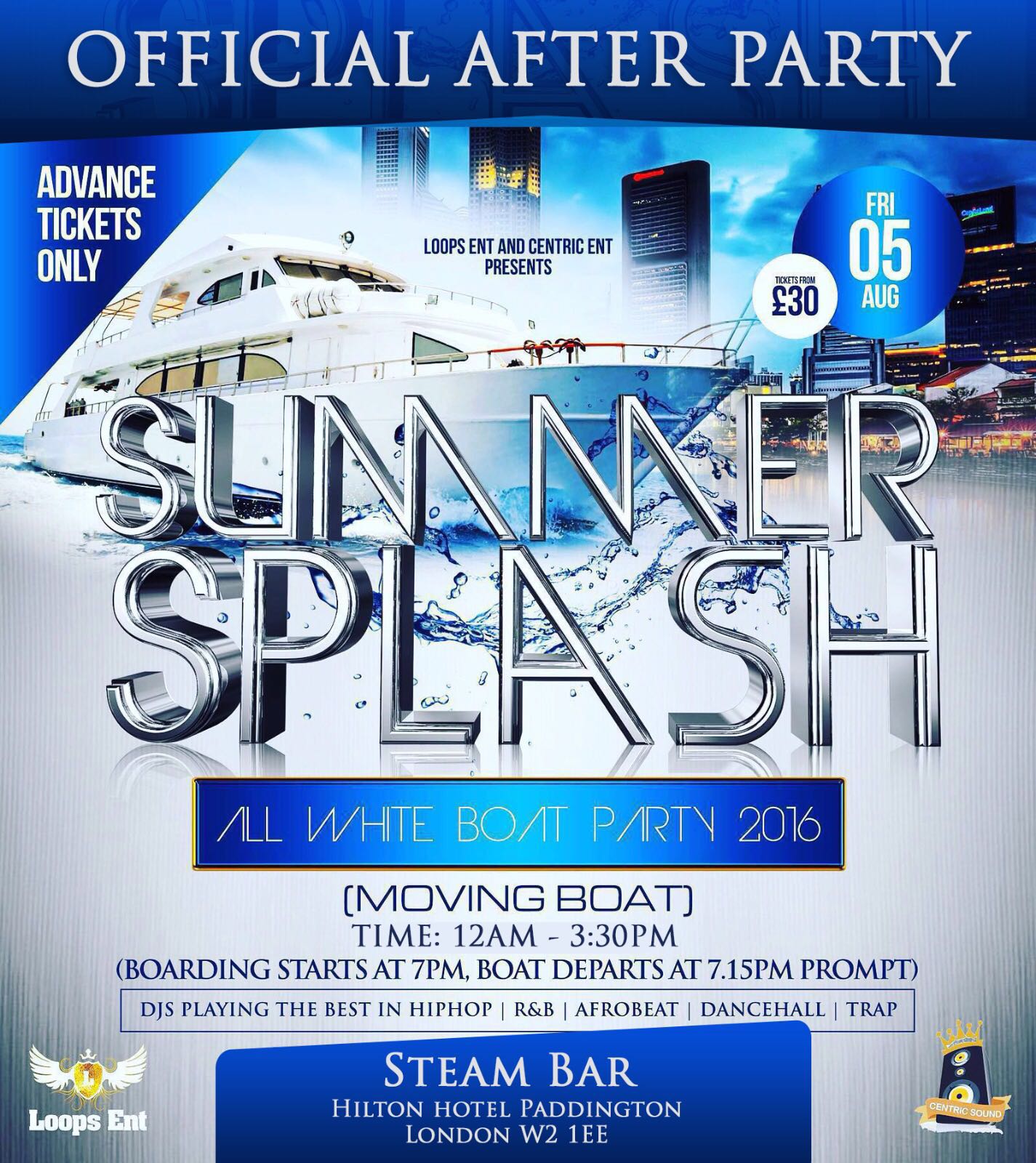OFFICIAL SUMMER SPLASH AFTER PARTY