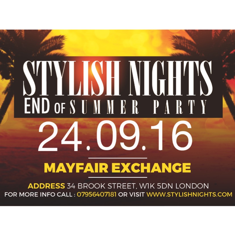 STYLISHNIGHTS END OF SUMMER PARTY