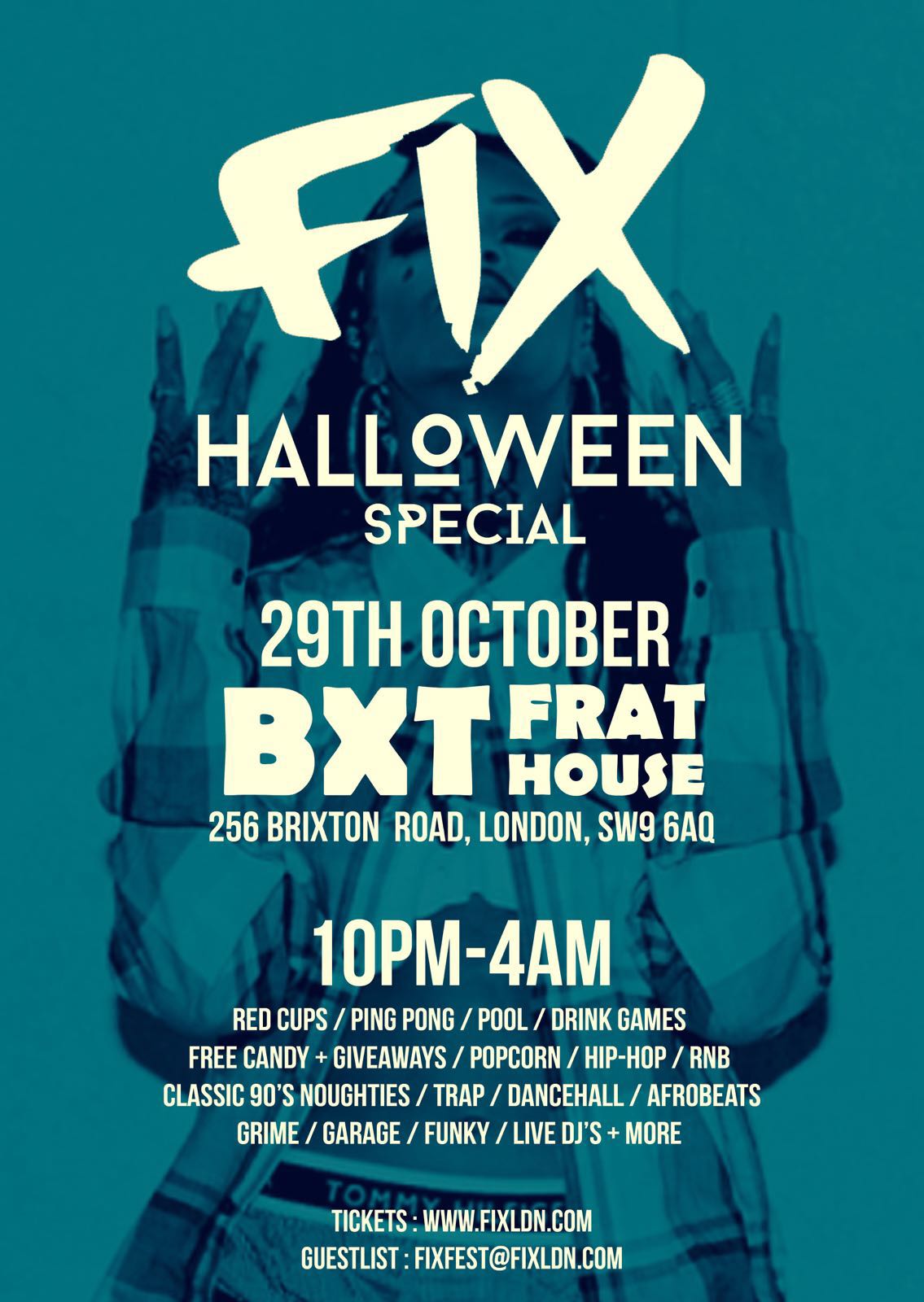 FIX LDN Halloween Special at BXT Frat House