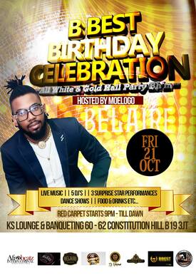 ALL WHITE & GOLD HALL PARTY HOSTED BY MOELOGO