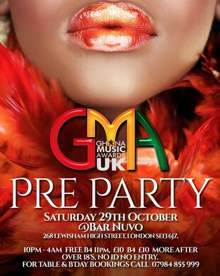 GHANA MUSIC AWARDS UK 2016 PRE-PARTY