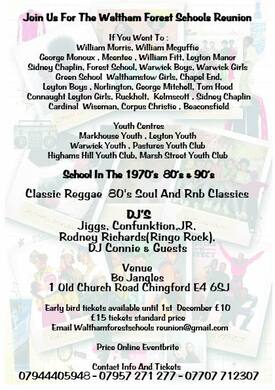 The Waltham Forest Schools Reunion