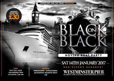 NEW YEARS ALL BLACK MOVING BOAT PARTY