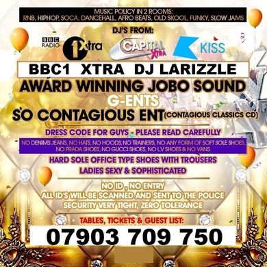 AFROBEATS CITY PARTY: CENTRAL LONDON: £5
