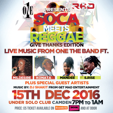 SOCA MEETS REGGAE: GIVE THANKS EDITION