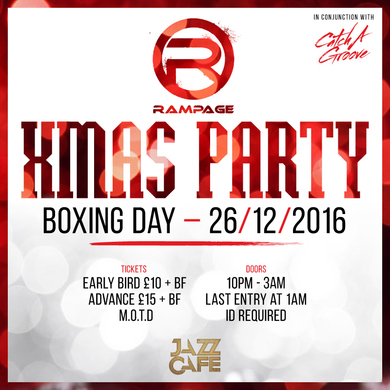 RAMPAGE MEETS CATCH A GROOVE XMAS PARTY