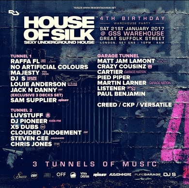 House of Silk 4th Birthday - Warehouse Party