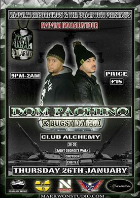 Dom pachino Napalm invasion tour