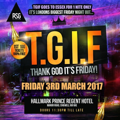 T.G.I.F - THANK GOD IT'S FRIDAY!