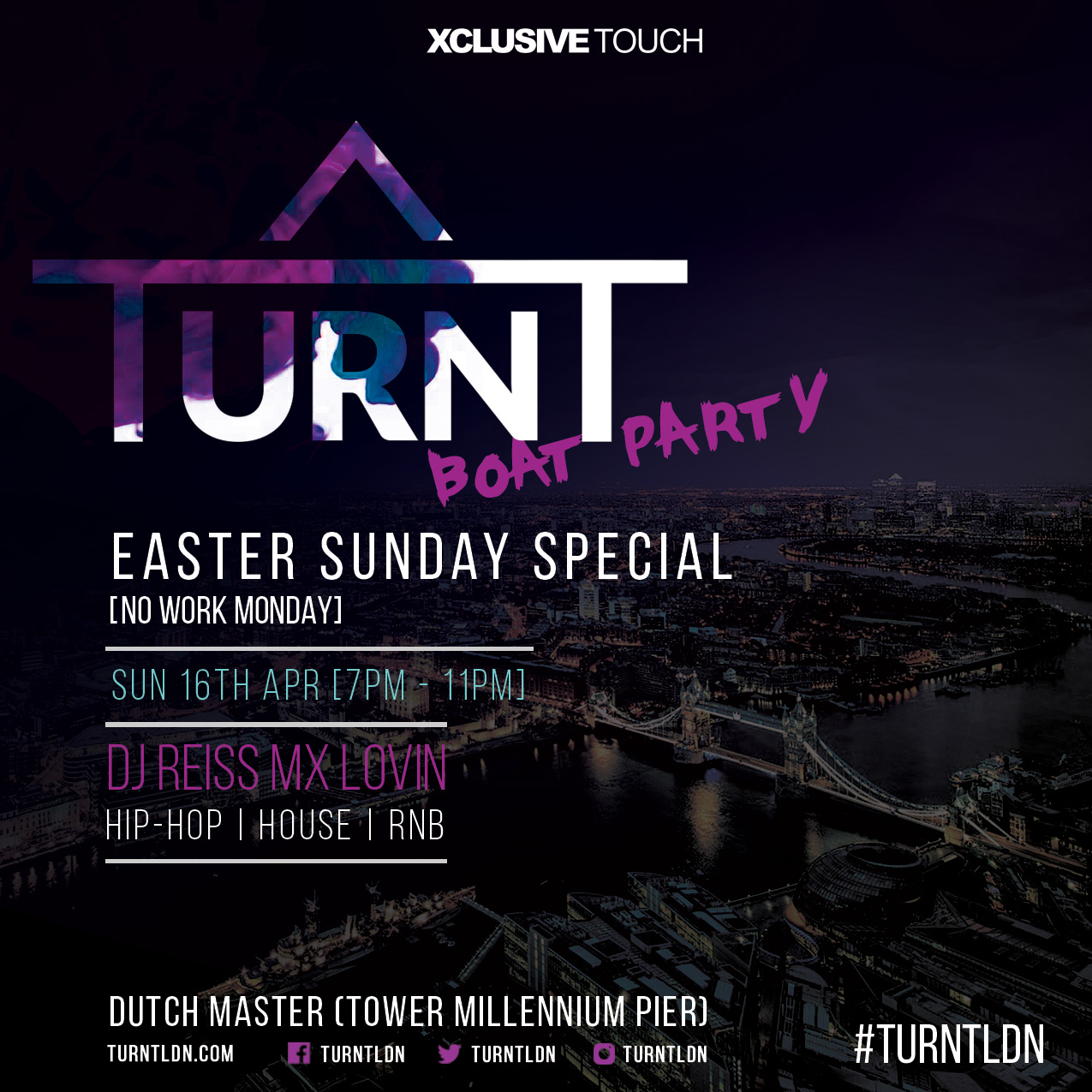 TURNT Easter Sunday Boat Party