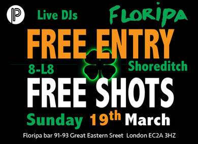 Free St Patrick's Party Sunday
