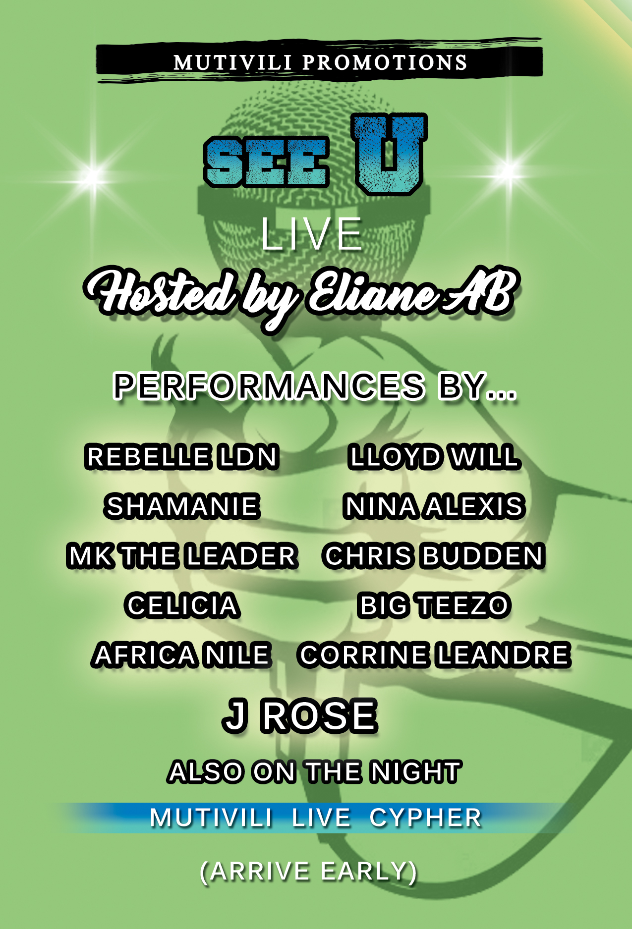 See U Live Showcase & Open Mic