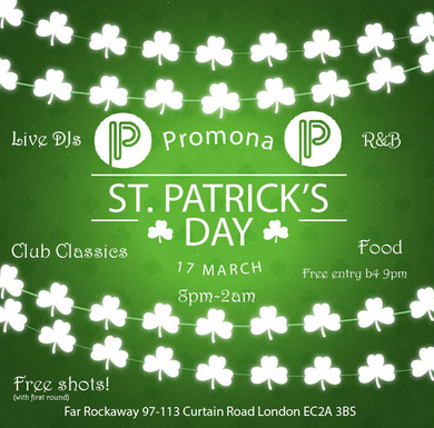 R&B night St Patrick's Day