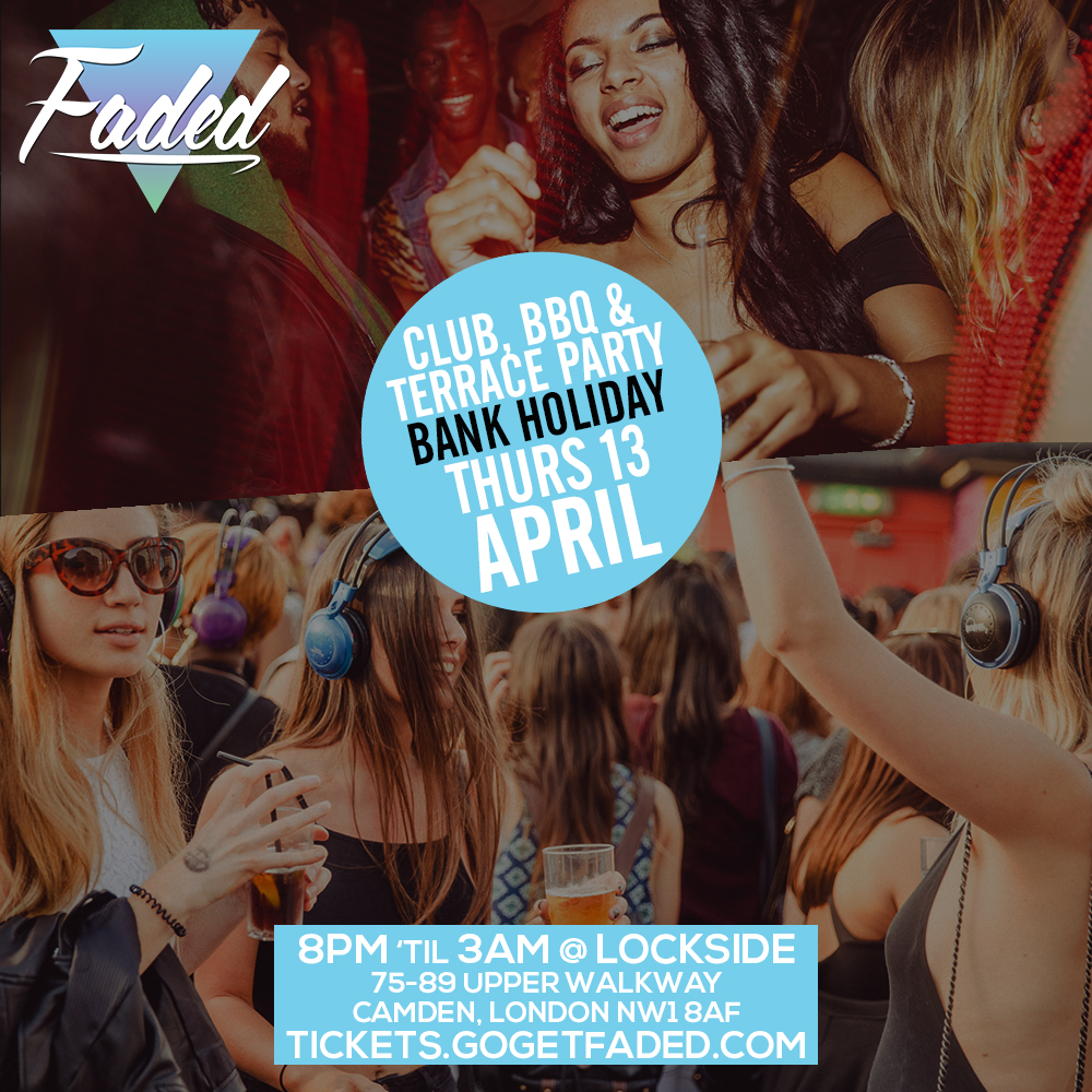 Faded Bank Holiday Terrace, BBQ + Club Night