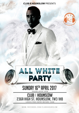 All White Party: 6 DJs + Giveaways + Comps
