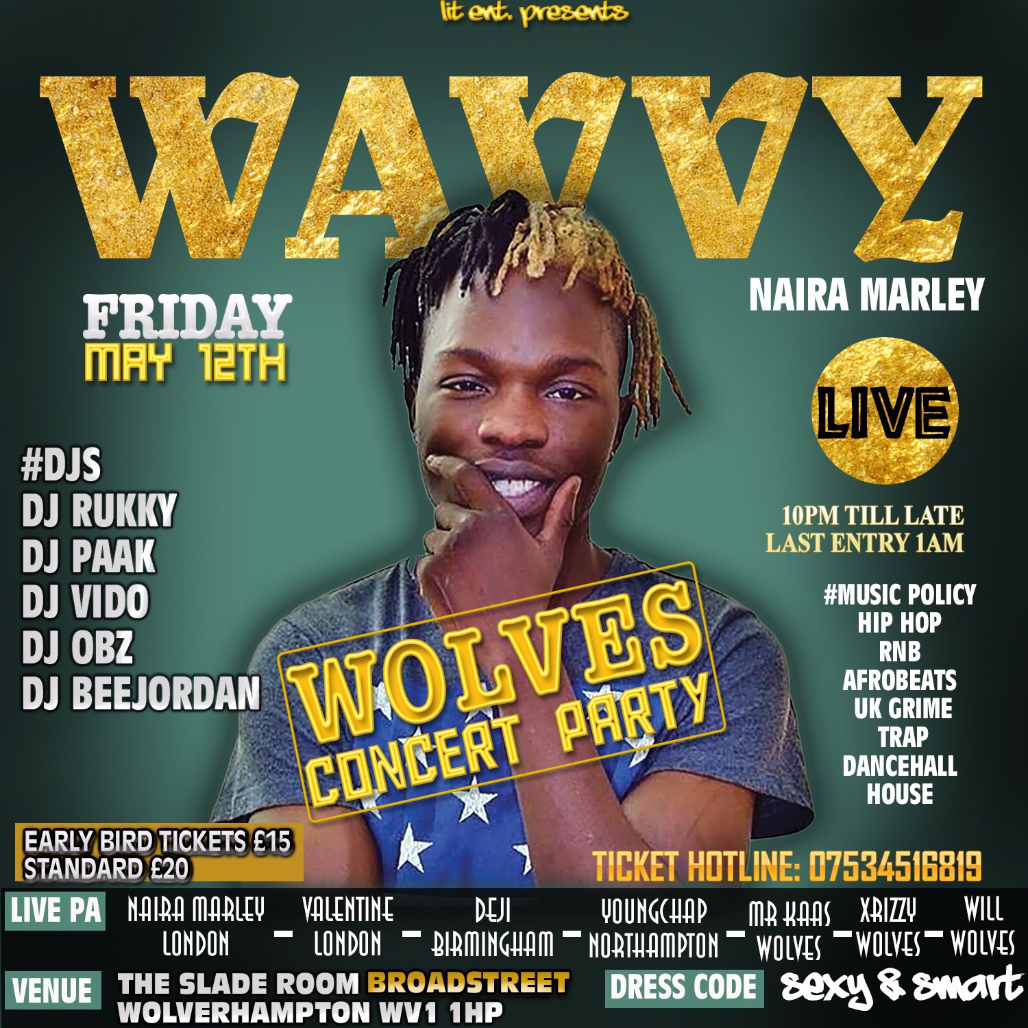 WAVVY WOLVES CONCERT PARTY FT. NAIRA MARLEY
