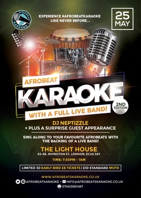 Afrobeat Karaoke with the LIVE BAND!