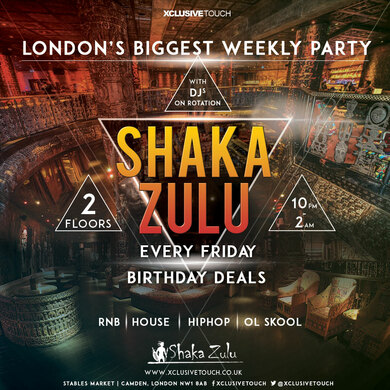 Fridays at Shaka Zulu