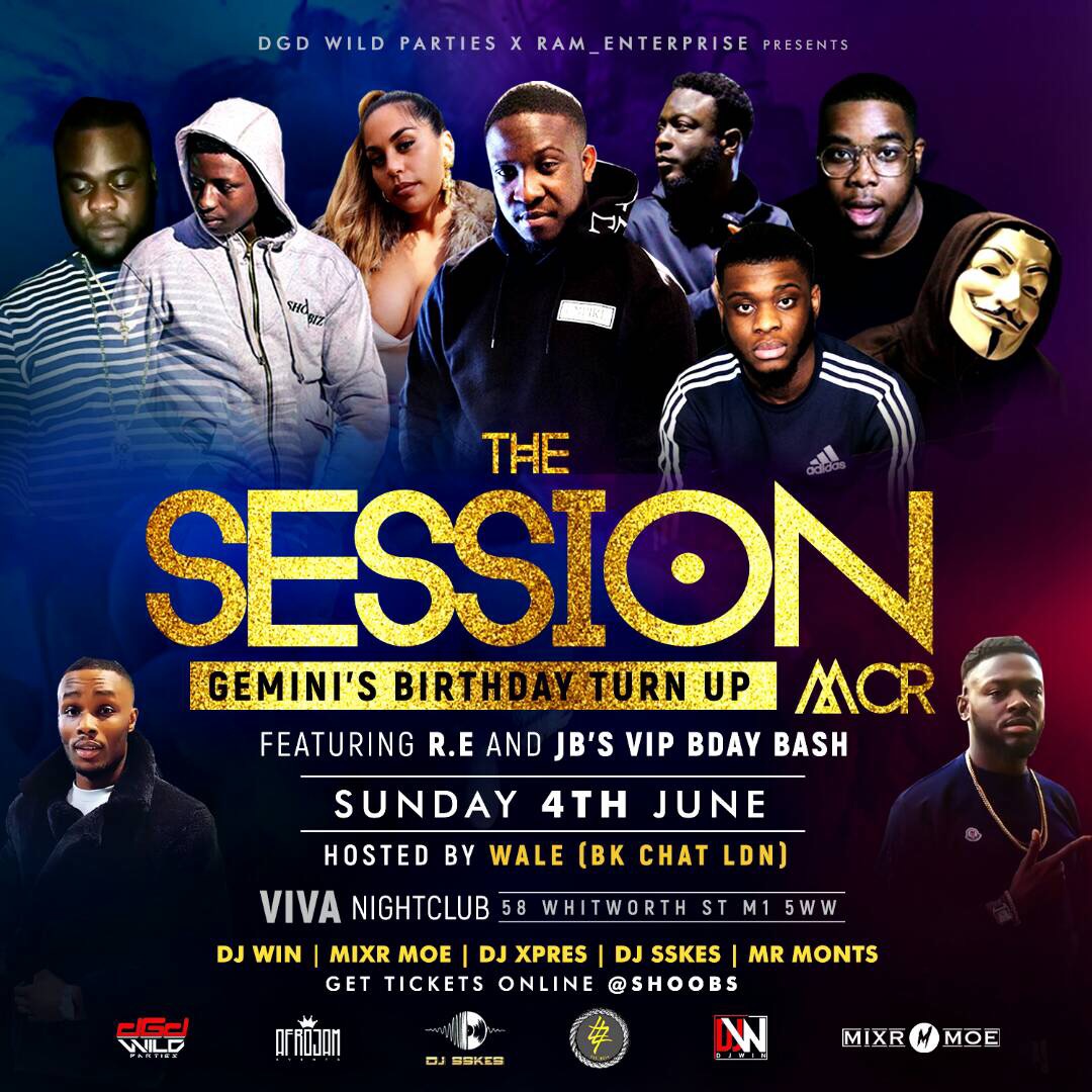 THE SESSION MCR (Gemini Birthday Turn Up)