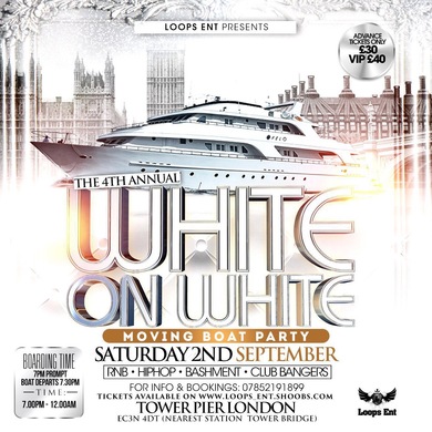 4TH ANNUAL ALL WHITE MOVING BOAT PARTY