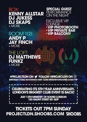 Project LDN Ft: YXNG BANE - Ministry of Sound