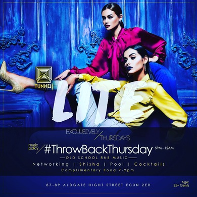 Tunnel This Thursday Complimentary Meals