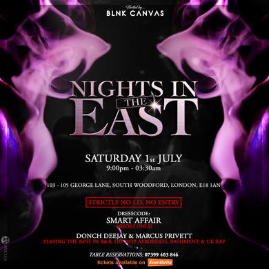 BLNK CANVAS Presents Nights in the East