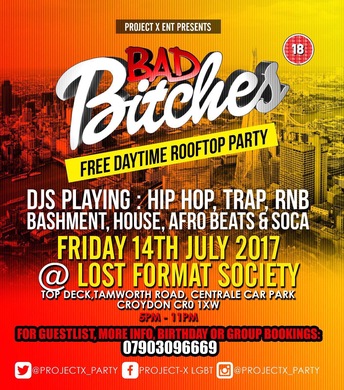 Bad Bitches Daytime Rooftop Party!