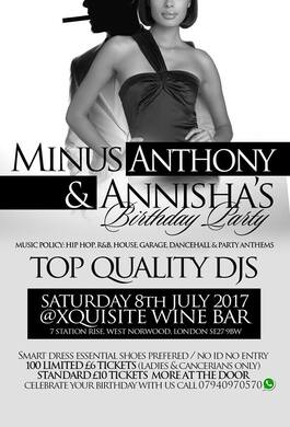 Mr Minus & Annisha's Birthday Party