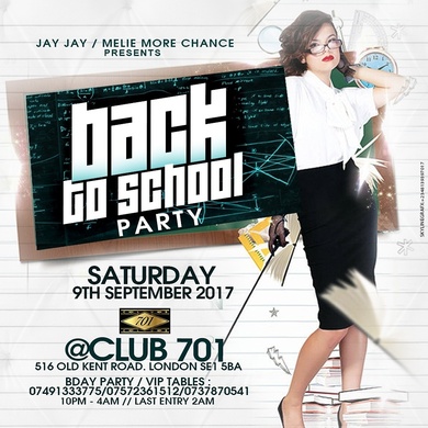 BACK TO SCHOOL PARTY