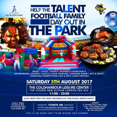 HELP THE TALENT FAMILY FUNDAY OUT IN THE PARK