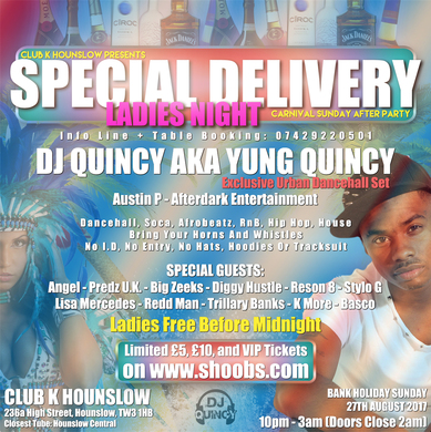 Special Delivery LADIES NIGHT - Carnival A.P.