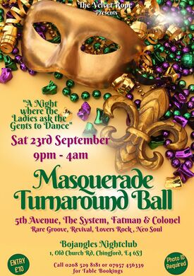 Bojangles Masquerade Turnaround Party