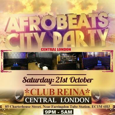 AFRO BEATS CITY PARTY: CENTRAL LONDON