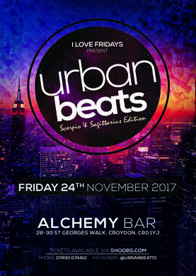 Urban Beats Scorpio & Sagittarius Edition