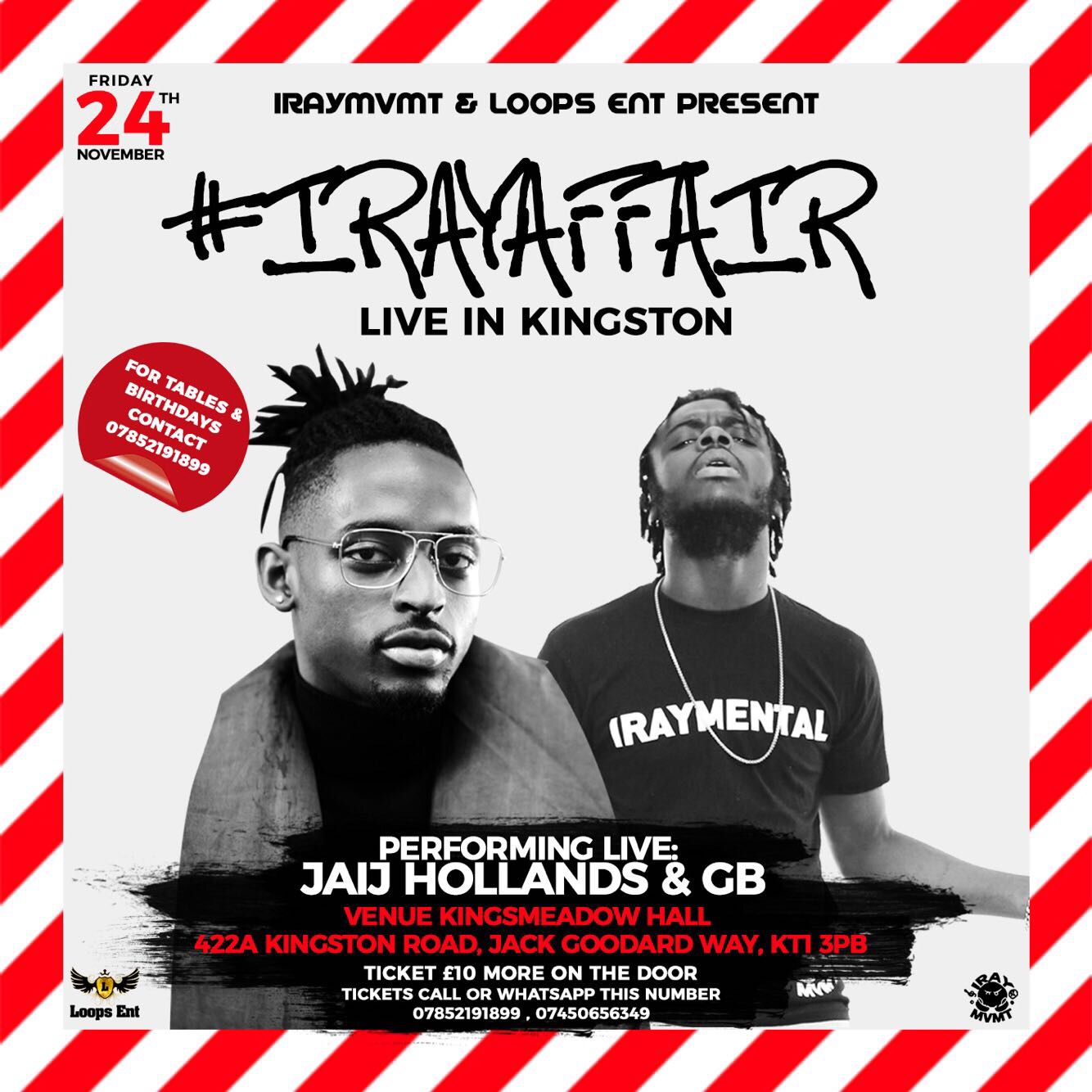 iray affair live in kingston