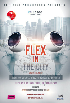 Flex In The City! December Party @ Club KTM